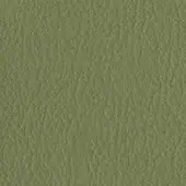 Mottled olive-green texture resembling leather grain, featuring irregular lines and a matte finish for upholstery or durable material applications.